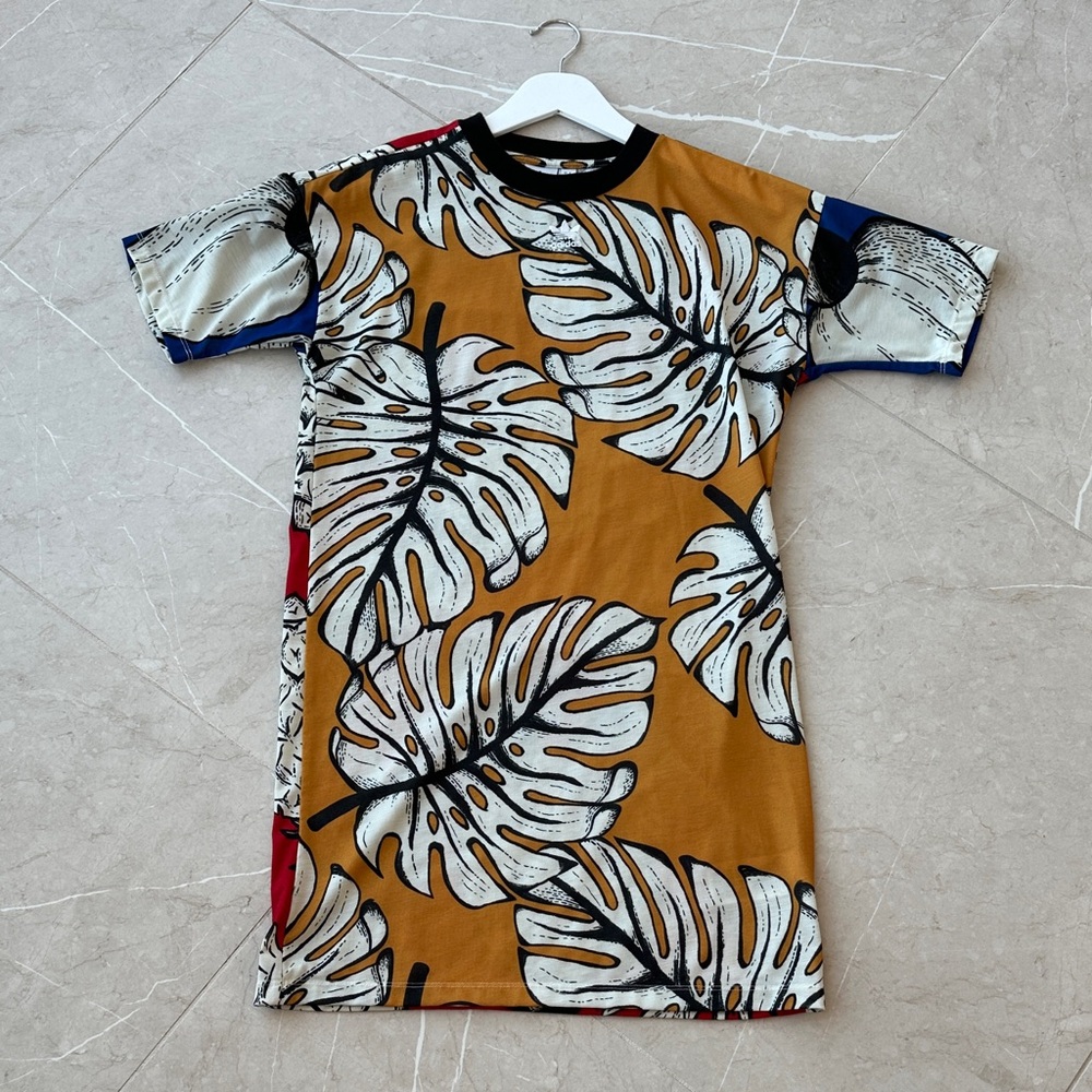 Adidas Colorful Print Shirt Dress